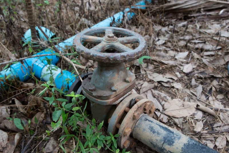 Outdoor water valve.